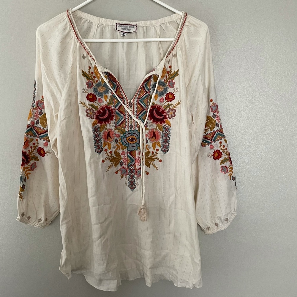 Johnny Was Clansy Peasant Blouse - Picture 5 of 13